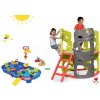 Smoby set preliezačka Multi-Activity Tower na šplhanie so šmykľavkou a vodná dráha Lock Box v kufríku s loďkami a pumpou 840201-19