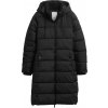 Dámsky prešívaný kabát GAP, V-FRCH LONG PUFFER COAT čierna XXS