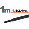 SOLEX Zmršťovacia trubička 4,8mm/2,4mm DRS4,8-2,4/BK čierna