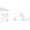RT-823 - Mechanický priemyselný termostat, 230V, 16A, 60-95°C