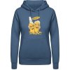 AWDis Hoodie Mikina - Pivný motív - Na zdravie - Letecká modrá - S - Dámske