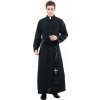 Kostým pre dospelých Kňaz - sutana, opasok - veľkosť 52