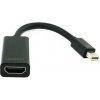 Gembird Adapter miniDP(M) - HDMI (F), černý A-MDPM-HDMIF-02