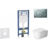 Geberit Duofix - Set predstenovej inštalácie, klozetu ME by Starck a dosky softclose, tlačidlo Sigma01, matný chróm SANI11CP2110