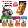 Club 4 Paws Premium Akciovy SET#3 pre mačky 4 prichute v omačke 48x100g (0504**) + Darček