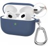 Silikónové puzdro Enkay Hook case tmavomodré – Apple AirPods 4