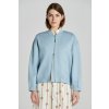 BUNDA GANT LINEN BLEND BOMBER JACKET DOVE BLUE