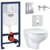 GROHE Solido - set modul Rapid SL, misa WC Bau Ceramic Rimless, sedátko Slim SoftClose, tlačítko Even chróm 39930000G2