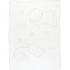 NATTOU Deka obojstranná pletená 100x75 cm Romeo, Jules & Sally 38x17x3 biela