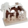Drevený ručne vyrezávaný betlehem 25x15x17 cm