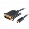 Adaptér AKASA USB Type-C na DVI, kábel, 1.8m AK-CBCA10-18BK Akasa