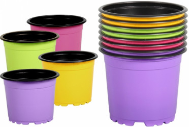 NOHEL GARDEN kvetináč sadbový COLOR/BLACK 11cm 8ks
