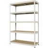 Kovový regál Kovona Futur Plus 1800x1200x450 mm 5 políc biely
