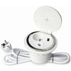 Zapustená lišta IN 553009, zásuvka, Qi nabíjanie, USB