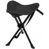 LINDER EXCLUSIV Trojnohá skladacia rybárska stolička AS1000 Nomad - Čierna