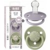 Bibs Liberty De Lux cumlíky zo silikón 2ks Fossil Grey / Sage