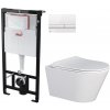 ALCA Predstenový inštalačný systém s bielym tlačidlom M1710 + WC MYJOYS MY1 + SEDADLO AM101/1120 M1710 MY1