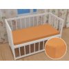Detské jersey napínacie prestieradlo do postieľky JR-022 Okrové 80 x 140 x 10 cm - do postieľky