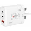 SKROSS USB A + C Power charger 65 W GaN UK, Power Delivery, typ G DC57UK-PD65