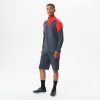 KIPSTA Futbalová mikina VIRALTO CLUB 1/2 zips sivo-červená S