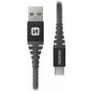 Swissten 71541010 dátový USB-C, 60W / 3A / 1x USB-C(M) / 1x USB-A(M), 1,5m, šedý