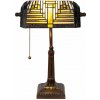 Tiffany bankárska lampa JASPER 26*42