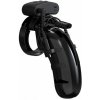 Shots ManCage Model 22 Black, elektrostimulačný pás cudnosti s diaľkovým ovládaním