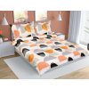 Bellatex obliečky bavlna na dvojdeku F90/203 Polkruh oranžová 200x220,2x70x90