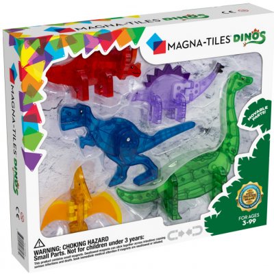 Magna-Tiles Magnetická stavebnica Dinos 5 dielov