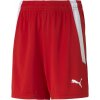 Juniorské šortky Puma, TEAMLIGA SHORTS JR červená,biela 164