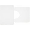 Biele WC kúpeľňové predložky z pamäťovej peny v súprave 2 ks 50x80 cm Anti-Bacterial – Catherine Lansfield