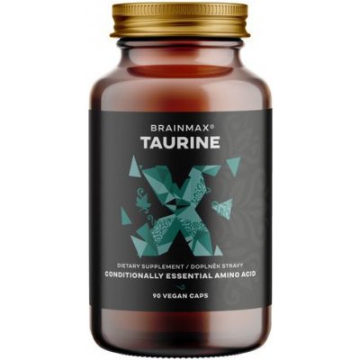 BrainMax Taurine, taurín, 825 mg, 90 rastlinných kapsúl