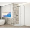 Gelco TRINITY CHROME štvrťkruhová sprchová zástena 900x900mm, číre sklo, ľavá GT6590CL-CH