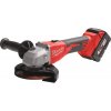 Milwaukee 4933492644 Aku bezuhlíková úhlová bruska Milwaukee M18 BLSAG125X-402X, 125 mm s posuvným spínačem