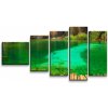 Sablio Obraz - 5-dílný Jazierko s vodopádom - 100x60 cm