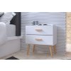 Casarredo Nočný stolík SCANDI 2D - biely