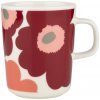 Marimekko Hrnček Oiva Unikko 0,25l, červeno-ružový