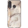 Picasee silikónový čierny obal pre Huawei P30 Lite - Cream marble
