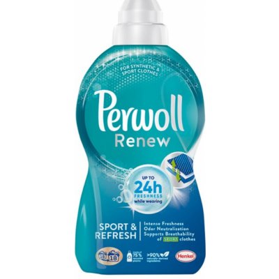 Perwoll Renew Sport & Refresh prací gél na športové a syntetické oblečenie 18 dávok 990 ml