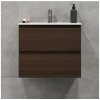BATH DELUXE Kúpeľňová skrinka s umývadlom KENWOOD 61 cm orech BT0095+BT0104 + záruka 3 roky zadarmo