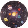 Bigjigs Toys Kulaté podlahové puzzle Sluneční soustava 50 dílků