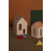 Magnetický Montessori drevený domček - khaki
