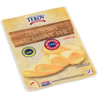 Tekovský salámový sýr údený plátky 150 g