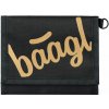 Peňaženka BAAGL LOGO čierna,zlatá