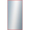 DANTIK - Zrkadlo v rámu, rozmer s rámom 60x120 cm z lišty Hliník červená (7001098)