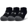 Ponožky Under Armour Jr Youth HeatGear No Show Socks 3P - black/steel - Čierny (31,5-36,5)