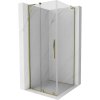 Mexen Velar L sprchový kút posuvný 90 x 90 cm, transparentný, zlatý - 871-090-090-03-50