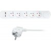 Solight PP152PD20 - Predlžovací kábel s vypínačom, 5 zásuviek a nabíjaním cez USB A a USB‑C, 3 m PP152PD20 + záruka 3 roky zadarmo