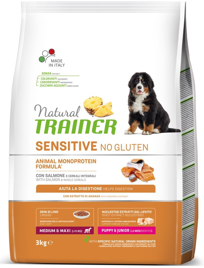 Trainer Natural Sensitive Salmon Puppy & Junior Medium & Maxi 3 kg