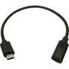 Cliff USB kábel USB-C ® zásuvka, USB-C ® zástrčka 0.30 m čierna FCR72000; FCR72000